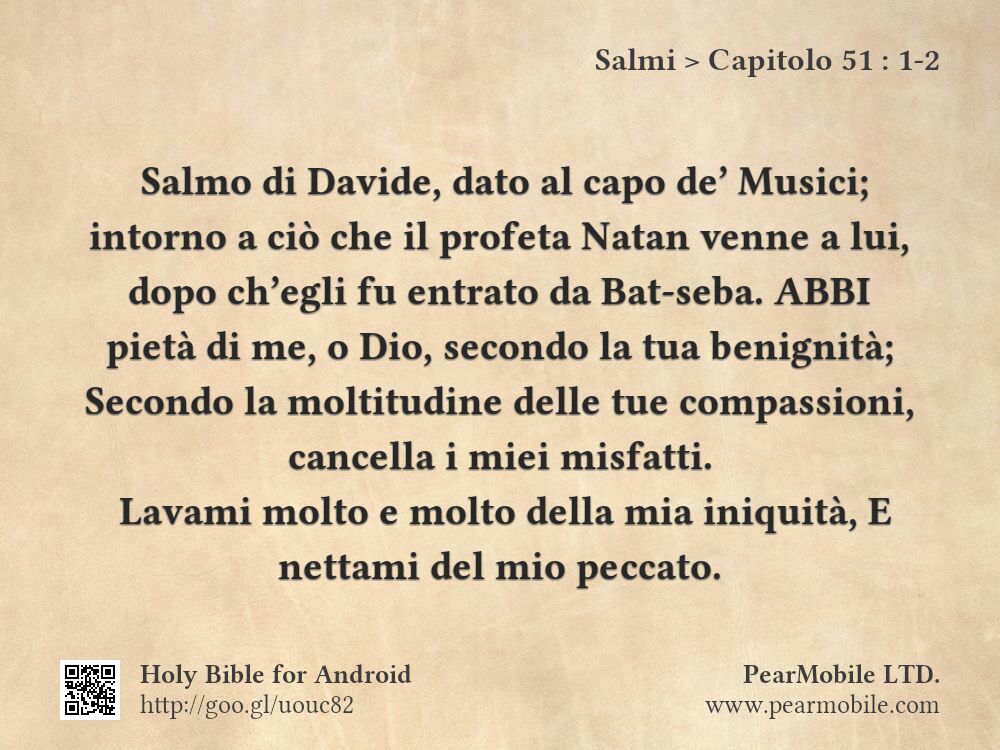 Salmi, Capitolo 51:1-2